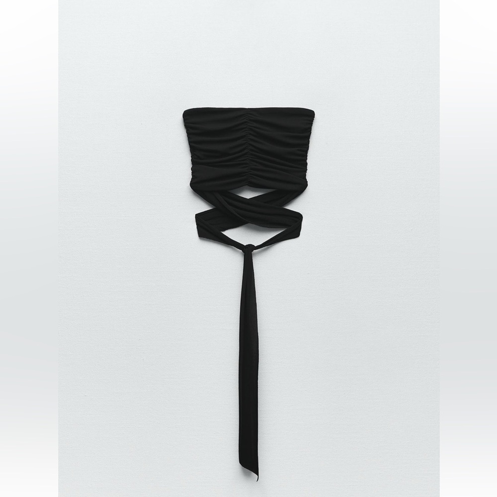 Zara knotted bandeau top